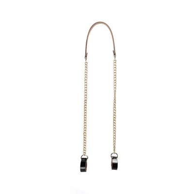 .bandoulière chaîne or avec poignée faux cuir