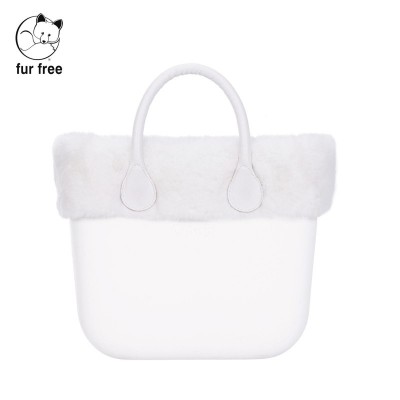 O bag .bordure fausse fourrure lapin