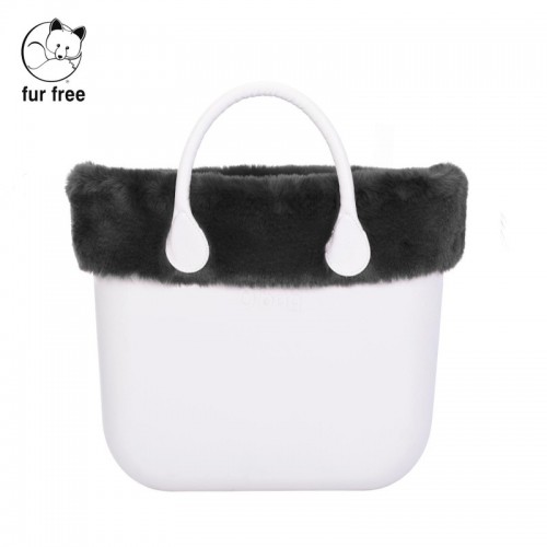 O bag mini .bordure fausse fourrure lapin O bag mini .bordure fausse fourrure lapin
