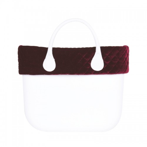 O bag .bordure velours effet satiné