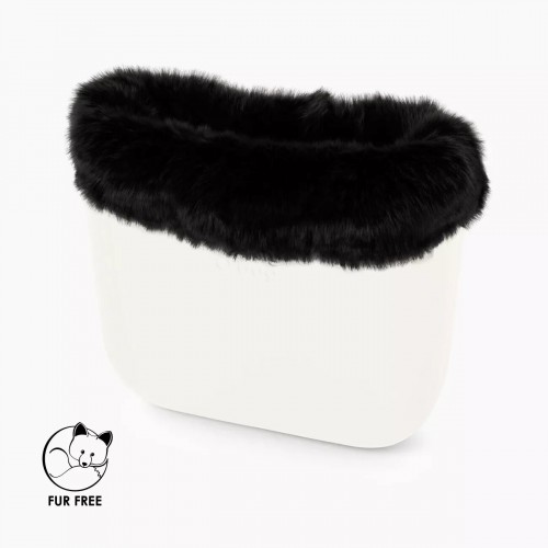O bag .bordure fausse fourrure renard