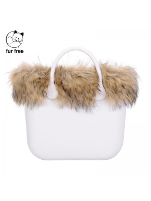 O bag .bordure fausse fourrure racoon
