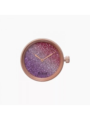 O clock .cadran glitter bicolore
