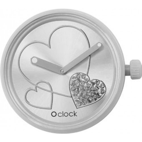 O clock .cadran cœur brillant