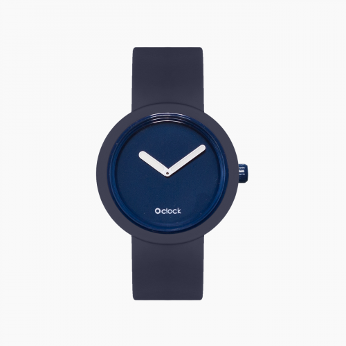 O clock .complète avec un cadran bleu marine