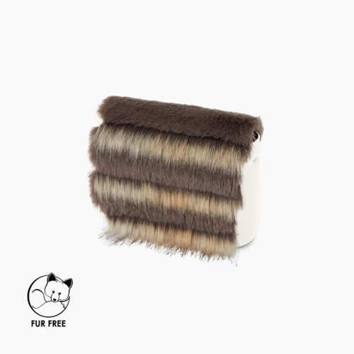 O pocket .rabat fausse fourrure lapin laser O pocket .rabat fausse fourrure lapin laser