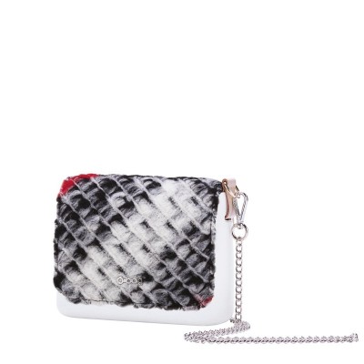 O pocket .rabat tissu laineux carreaux